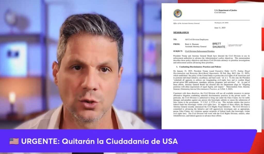 El gobierno priorizará revocación de ciudadanía de ciertos inmigrantes
