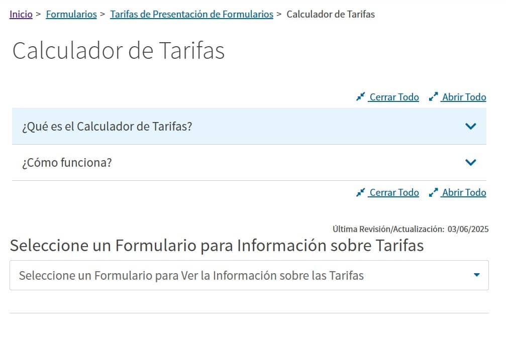 Cuando completes formularios de inmigracion es clave verificar la tarifa correcta