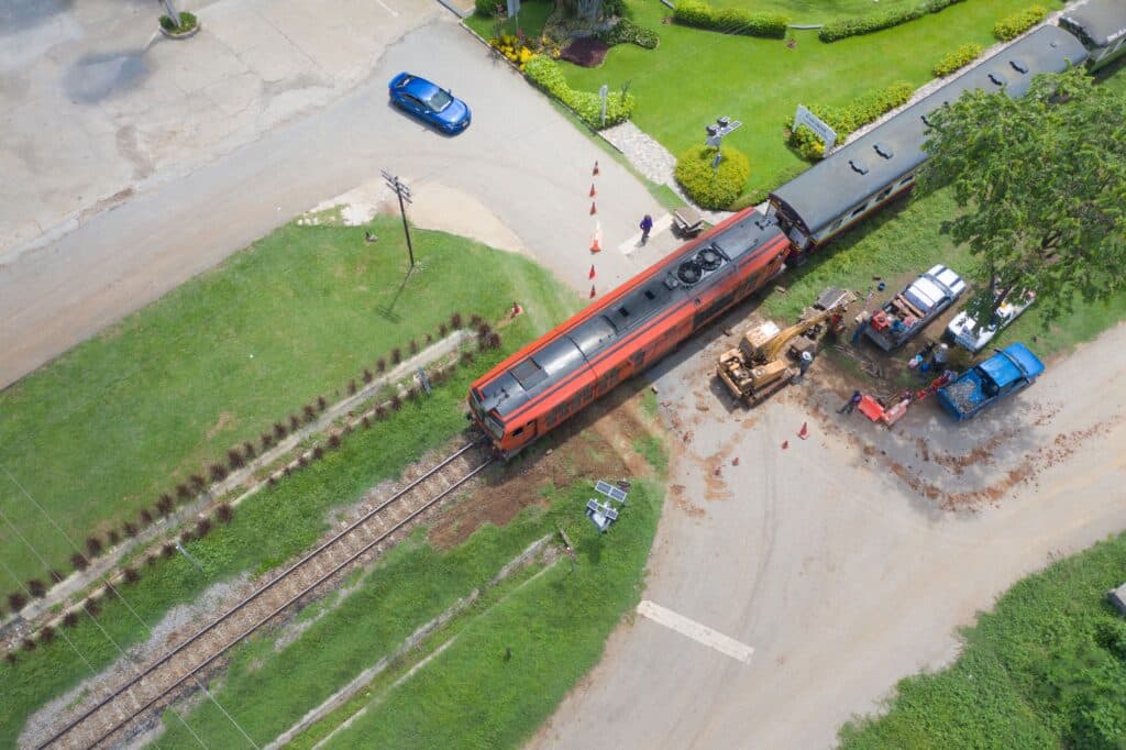 Accidente en tren, metro o autobús en USA