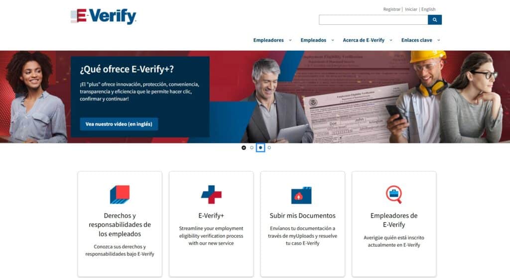 Formulario e E-Verify: un proceso de dos pasos