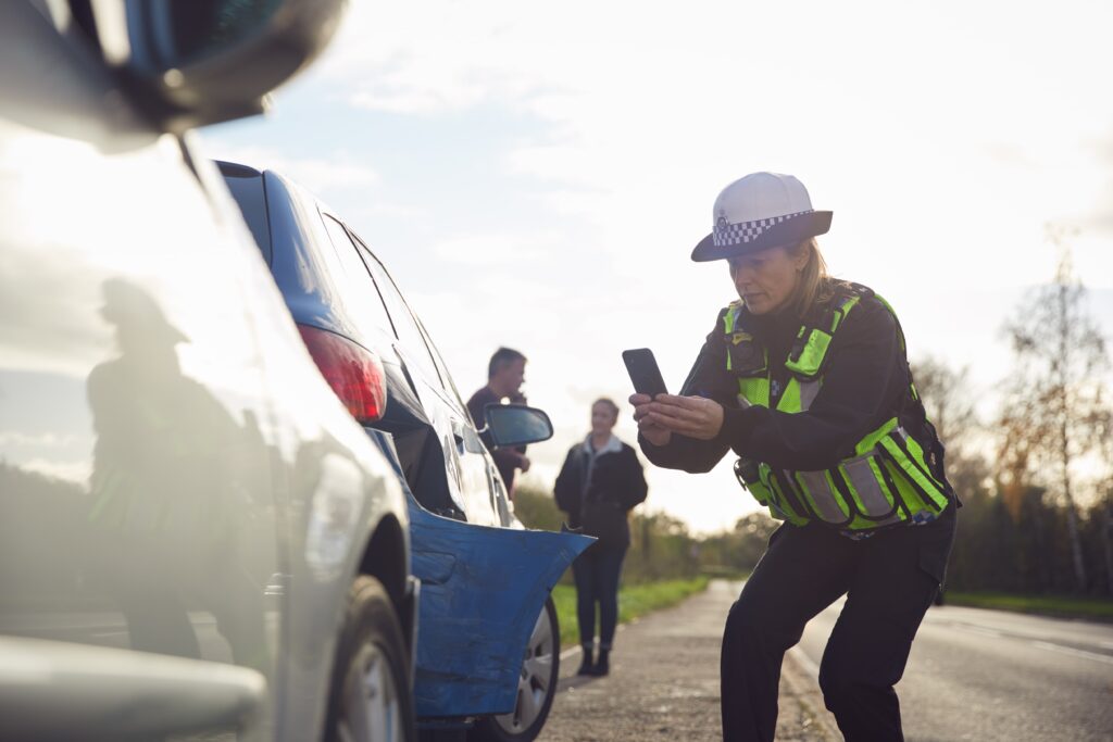 El reporte policial de la escena del accidente puede servir como evidencia en un hit and run