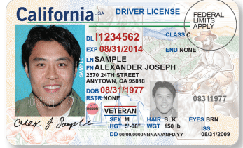 Licencia de conducir sin real ID federal limits apply