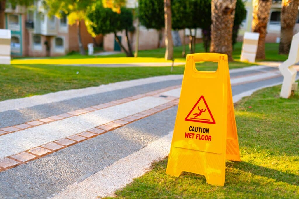 Señalización en la acera