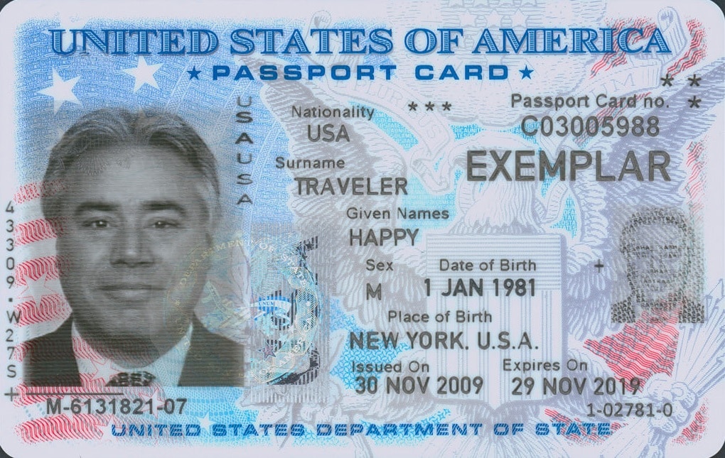 Tarjeta de pasaporte (passport card)