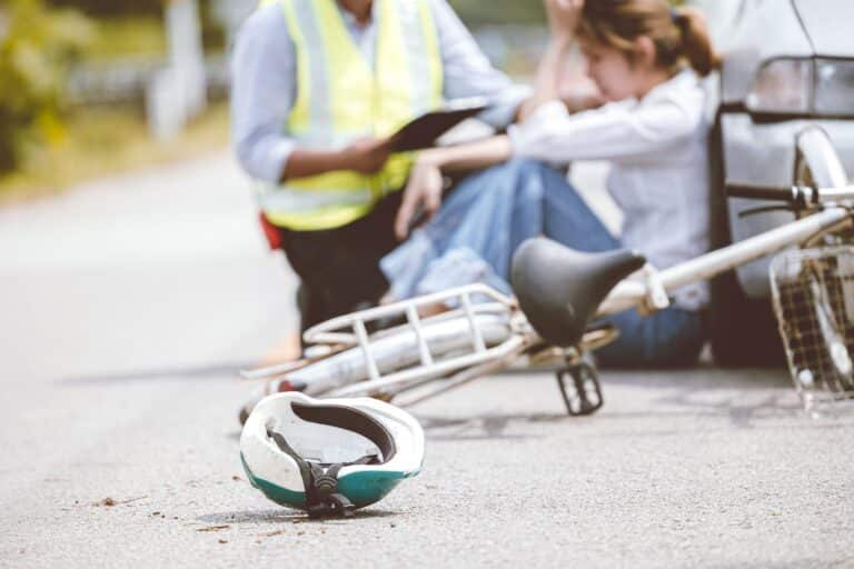 Accidente en bicicleta