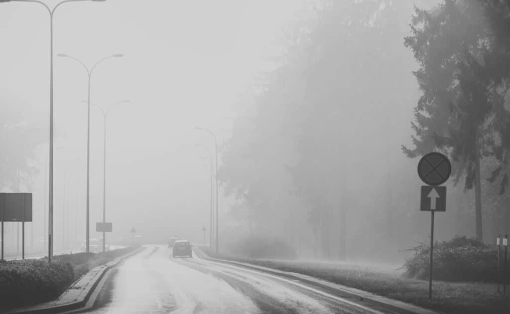 Choque por mal clima