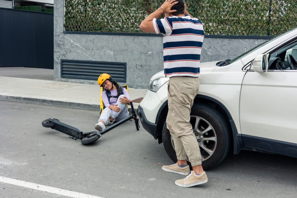 Accidente de e-scooter