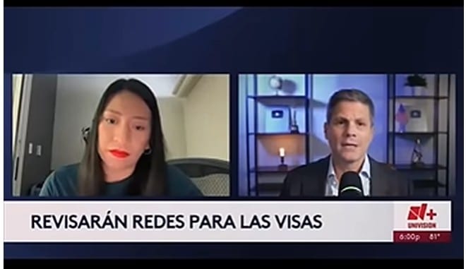 Control de redes sociales en consulados para visas de USA