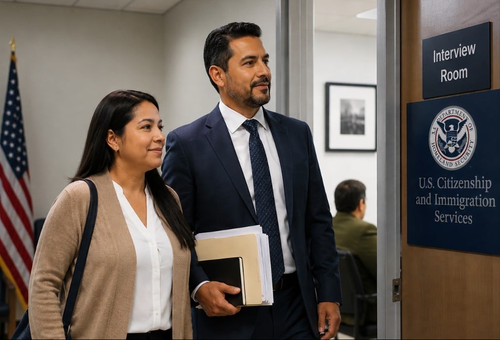 Participación presencial de abogados en entrevistas